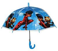 Зонтик детский "Леди Баг и Супер Кот", голубой