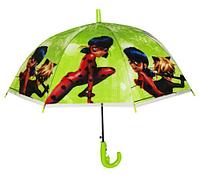Зонтик детский "Леди Баг и Супер Кот", зеленый