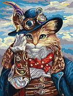 Картина по номерам "Кот-мушкетер"