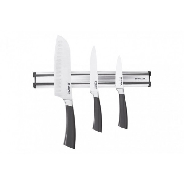 Набор ножей Vinzer 4 пр Fuji на магнитной планке VZ 89127 - фото 1 - id-p10172296
