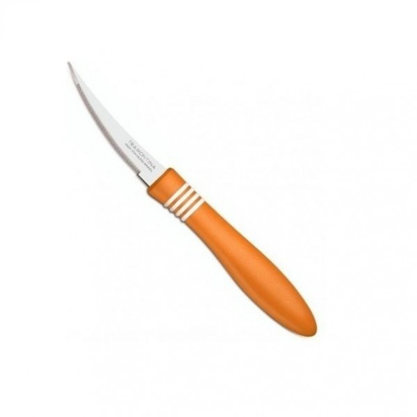 Нож для томатов Tramontina Cor&Cor 76 мм оранж. руч. 23462/243 - фото 1 - id-p5559940