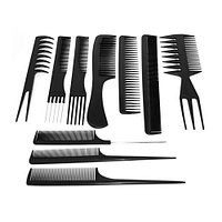 Набор гребни для волос ТН-110 (10шт) черные