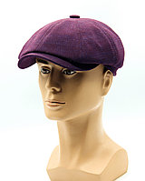 Восьмиклинка мужская кепка фиолетовая.