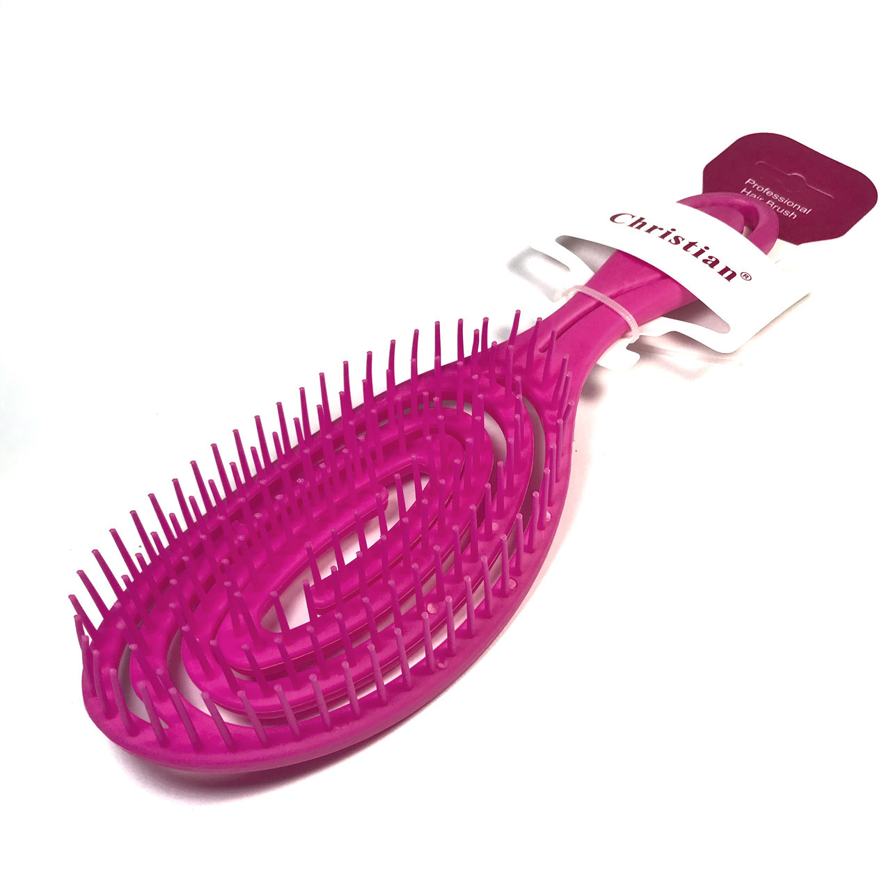 Расчёска Christian со спиральной гнущейся основой Розовый - фото 1 - id-p10411888