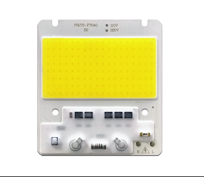 Светодиодная LED матрица 50Ватт 220V | встроенный драйвер | 82*75mm - фото 1 - id-p10412531