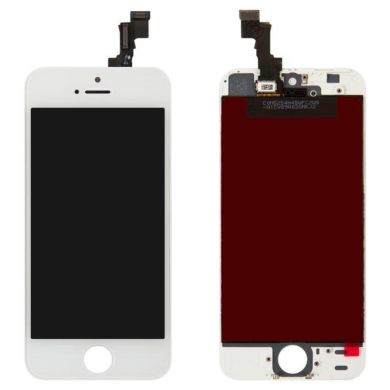 Дисплей LCD + Touchscreen iPhone 5c, белый - фото 1 - id-p4774122