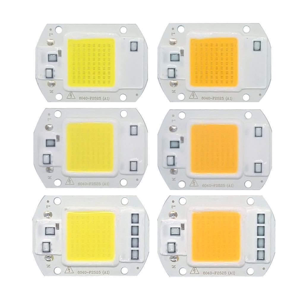 Светодиодная LED матрица 50Ватт IC 220V | встроенный драйвер | толщина платы 0.9мм Теплый белый - фото 1 - id-p10417720