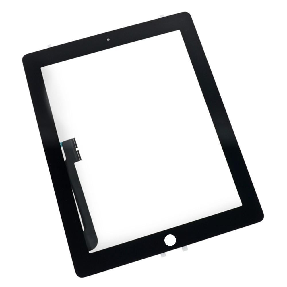 Сенсорное стекло (Touch screen) iPad 3 / iPad 4 черное - фото 1 - id-p4773051
