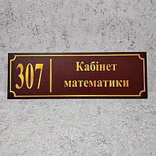 Табличка Кабінет математики (Бордо)