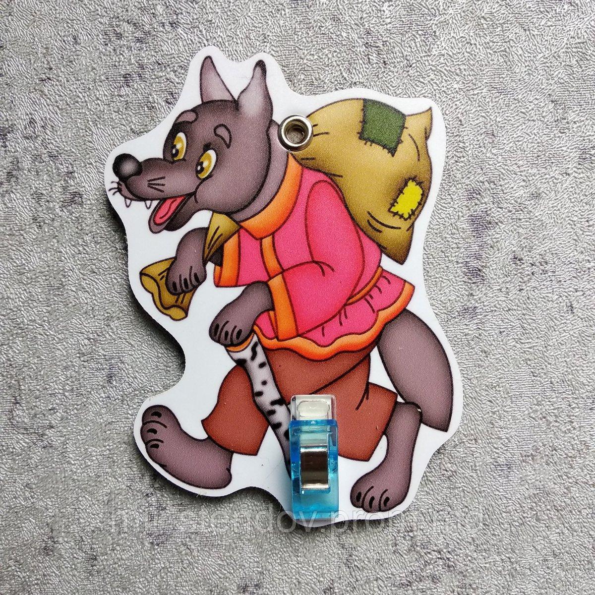 Держатель рисунка с прищепкой Волк, фото 1