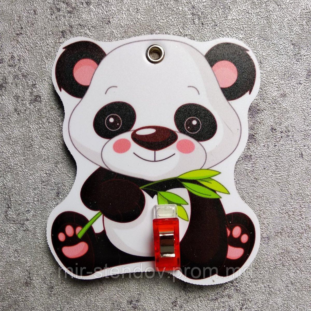 Держатель рисунка с прищепкой Панда с веточкой, фото 1