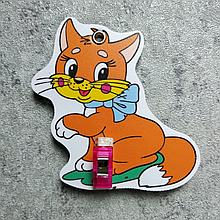 Держатель рисунка с прищепкой Кошечка