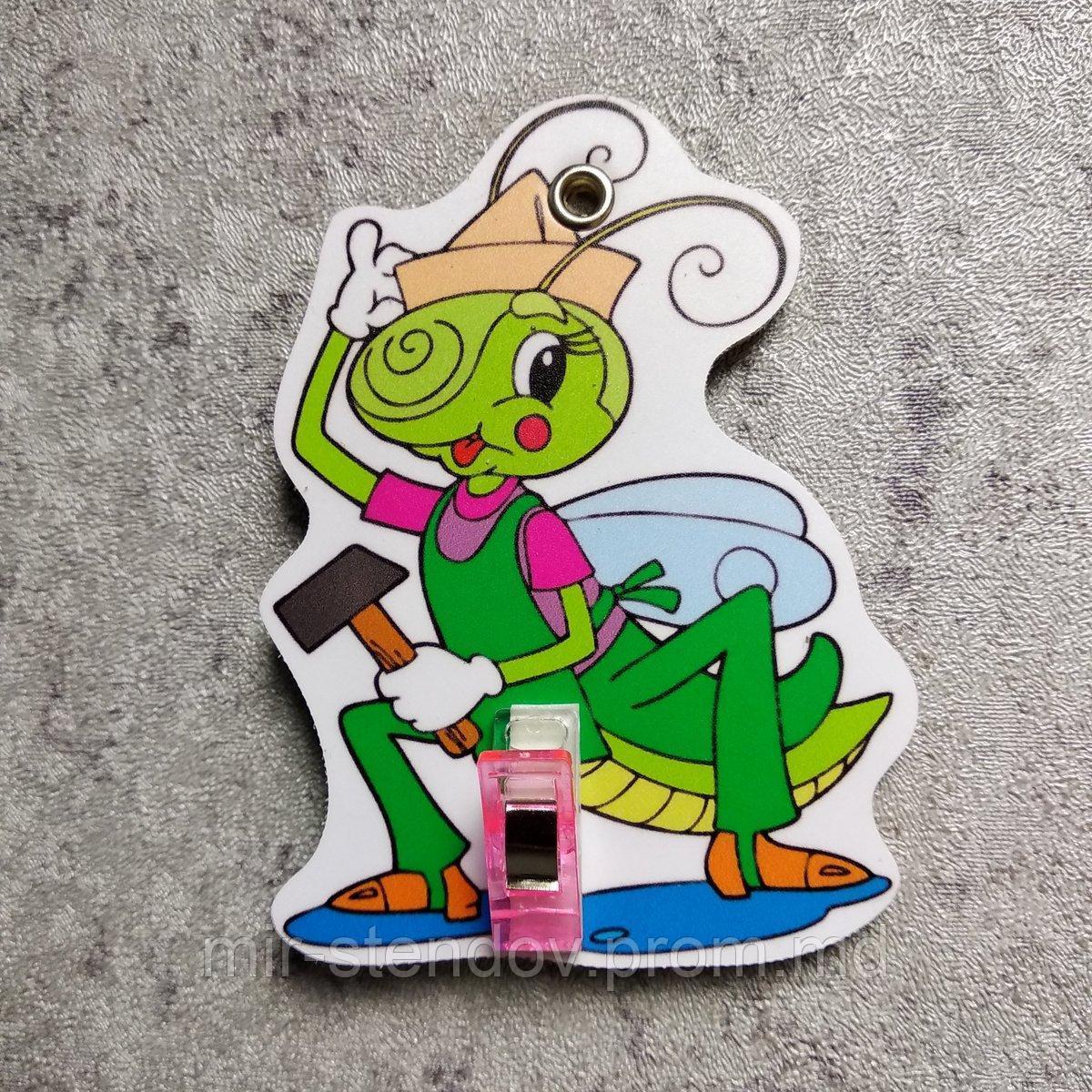 Держатель рисунка с прищепкой Кузнечик, фото 1