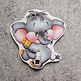 Стенд для выставки рисунков с прищепками. Зверята, фото 3