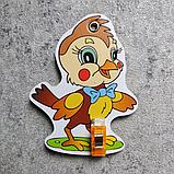 Стенд для выставки рисунков с прищепками. Зверята, фото 4