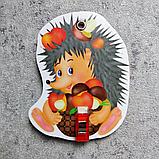 Стенд для выставки рисунков с прищепками. Зверята, фото 6