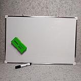Двухсторонняя маркерно-меловая магнитная доска "Планшет", 60х40 см, фото 7