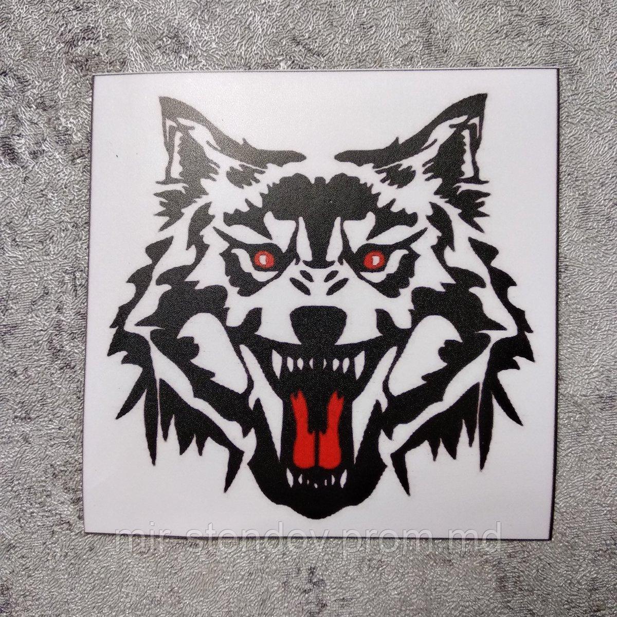 Наклейка на автомобиль Злой волк, фото 1