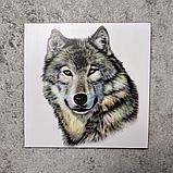 Наклейка на автомобиль Волк, фото 3