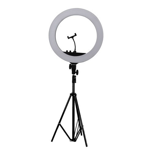 Лампа RL-18 кольцевая 55W с зеркалом и держателем - фото 1 - id-p10418195