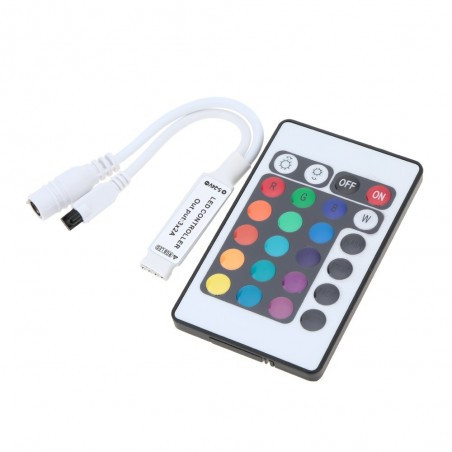RGB контроллер 6A IR 72W 12V 24 кнопки для светодиодной ленты. - фото 1 - id-p4774988