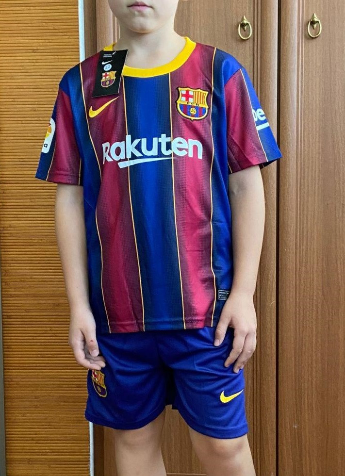 Футбольная форма ФК "Барселона" (Messi) детская + гетры в подарок - фото 1 - id-p5011223