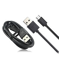 Дата-кабель USB-MicroUSB Xiaomi MI 120см Black (Черный)