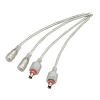 Dilux - Комплект соединительный кабель WP Cable 2pin (2 jack) Mother + Father , Папа + Мама Прозрачный