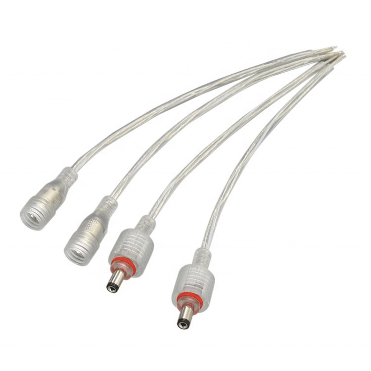 Dilux - Комплект соединительный кабель WP Cable 2pin (2 jack) Mother + Father , Папа + Мама Прозрачный - фото 1 - id-p10418604