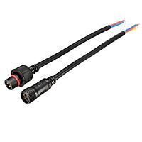 Dilux - Комплект соединительный кабель WP Cable 3pin Mother + Father , Папа + Мама Черный