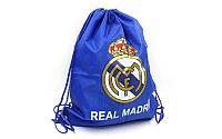 Рюкзак (мешок) на шнурках разные клубы Реал Мадрид синяя