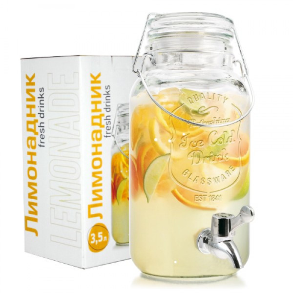 Диспенсер для лимонада Лимонадник 3,5 л 9038 - фото 1 - id-p10418782