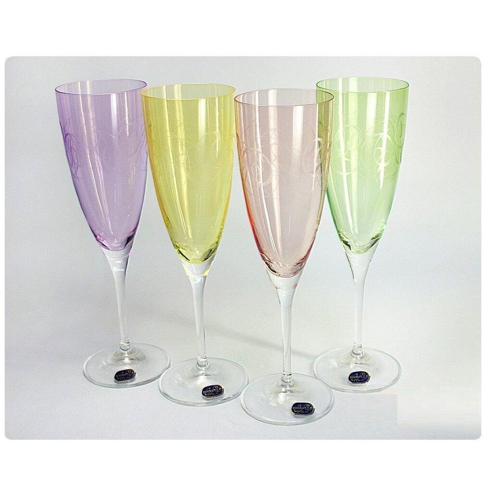 Набор бокалов для шампанского Bohemia Fantasy 220 мл 4 пр b40796-Q8794 - фото 1 - id-p10419067