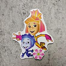 Магнитный стенд для крепления рисунка магнитом Фиксики