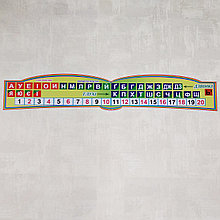 Линейка звуков и цифр 150х26 см