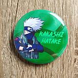Значок металлический с надписью "Какаши Хатакэ", фото 4