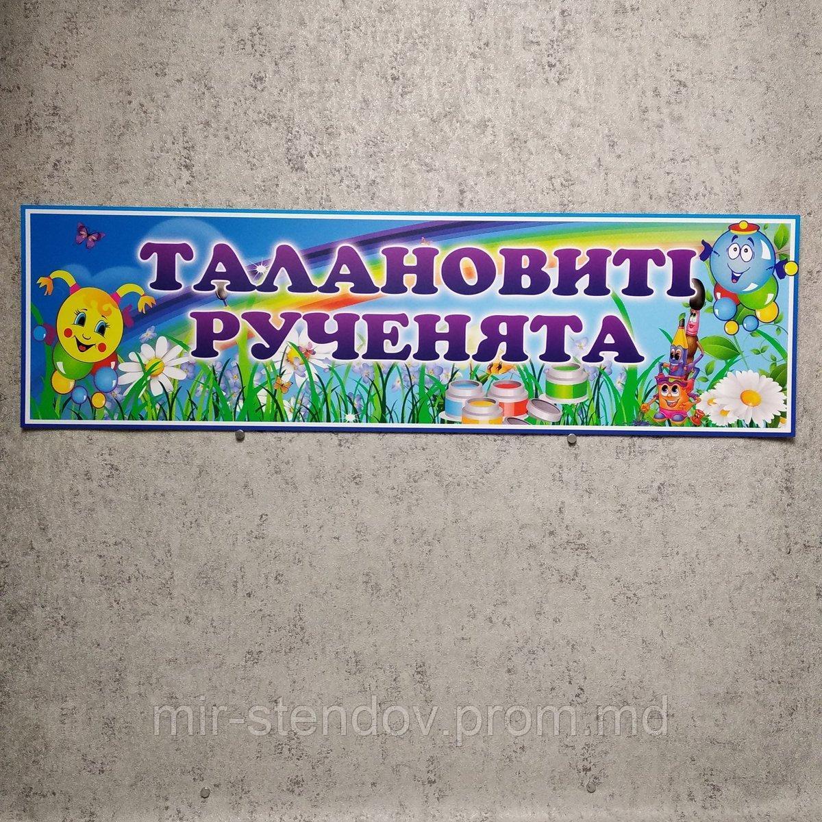 Шапка-заголовок"Талановиті рученята" (Сонечко-Каппітошка), фото 1