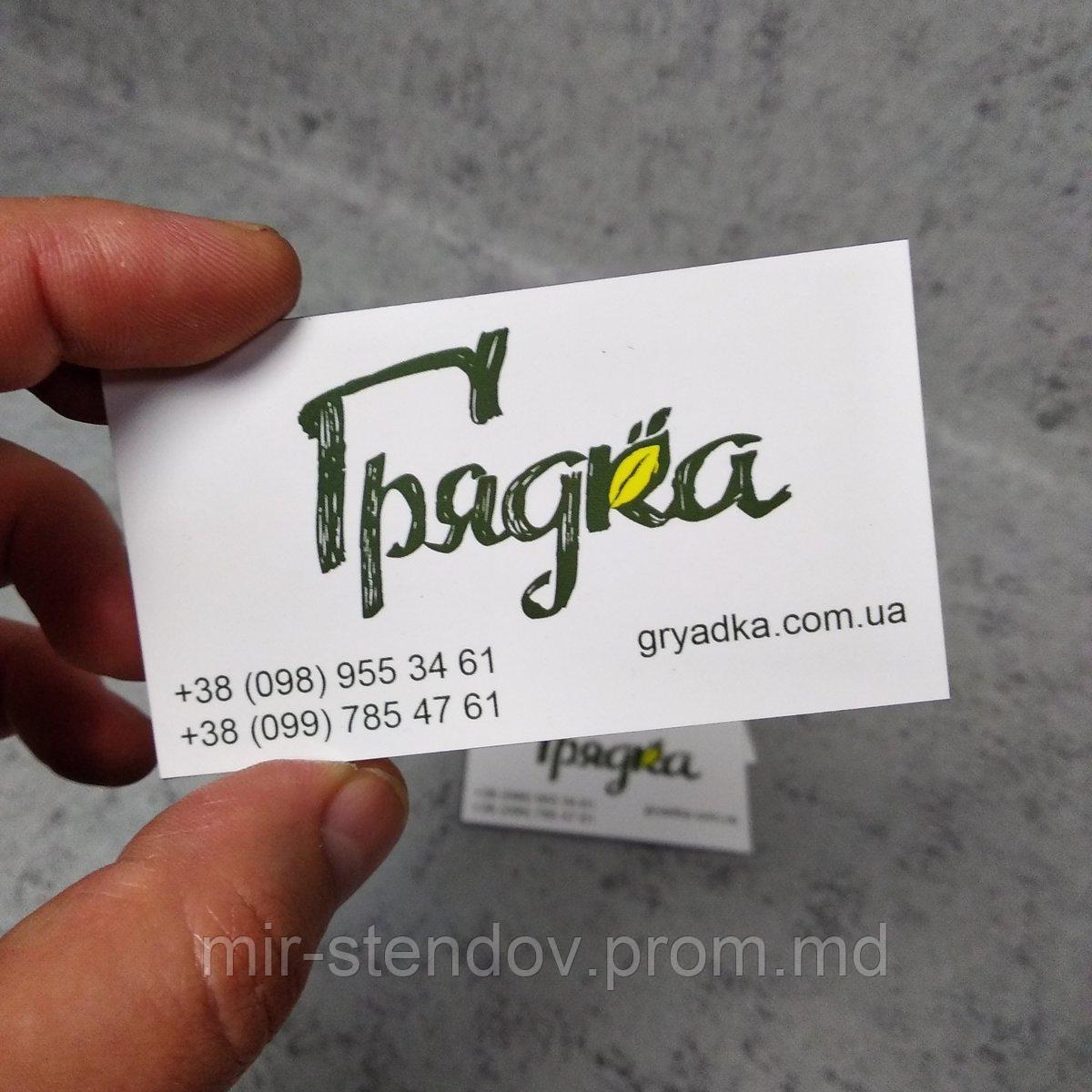 Рекламная визитка-магнит "Грядка" (Виниловая) - фото 1 - id-p10419864