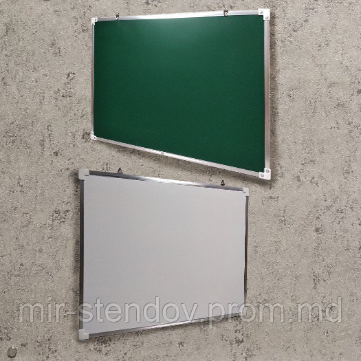 Двухсторонняя маркерно-меловая магнитная доска "Планшет", 50х35 см, фото 1