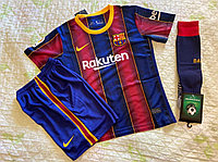 Футбольная форма ФК "Барселона" (Messi) детская + гетры в подарок 6 xs (рост 104-110 см)