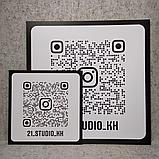 Пластиковая табличка  Инстаграм визитка с  с QR-кодом, фото 2