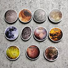 Спутники и карликовые планеты. Набор обучающих магнитов