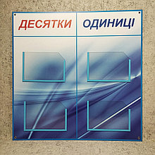 Стенд-посібник для кабінету математики "Десятки та одиниці"