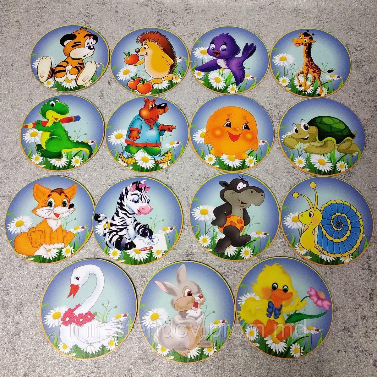 Таблички на шкафчики Ромашка. Пластиковые маркировочные, фото 1