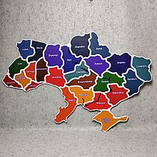 Карта Украины. Пластиковый стенд (Англ. язык)
