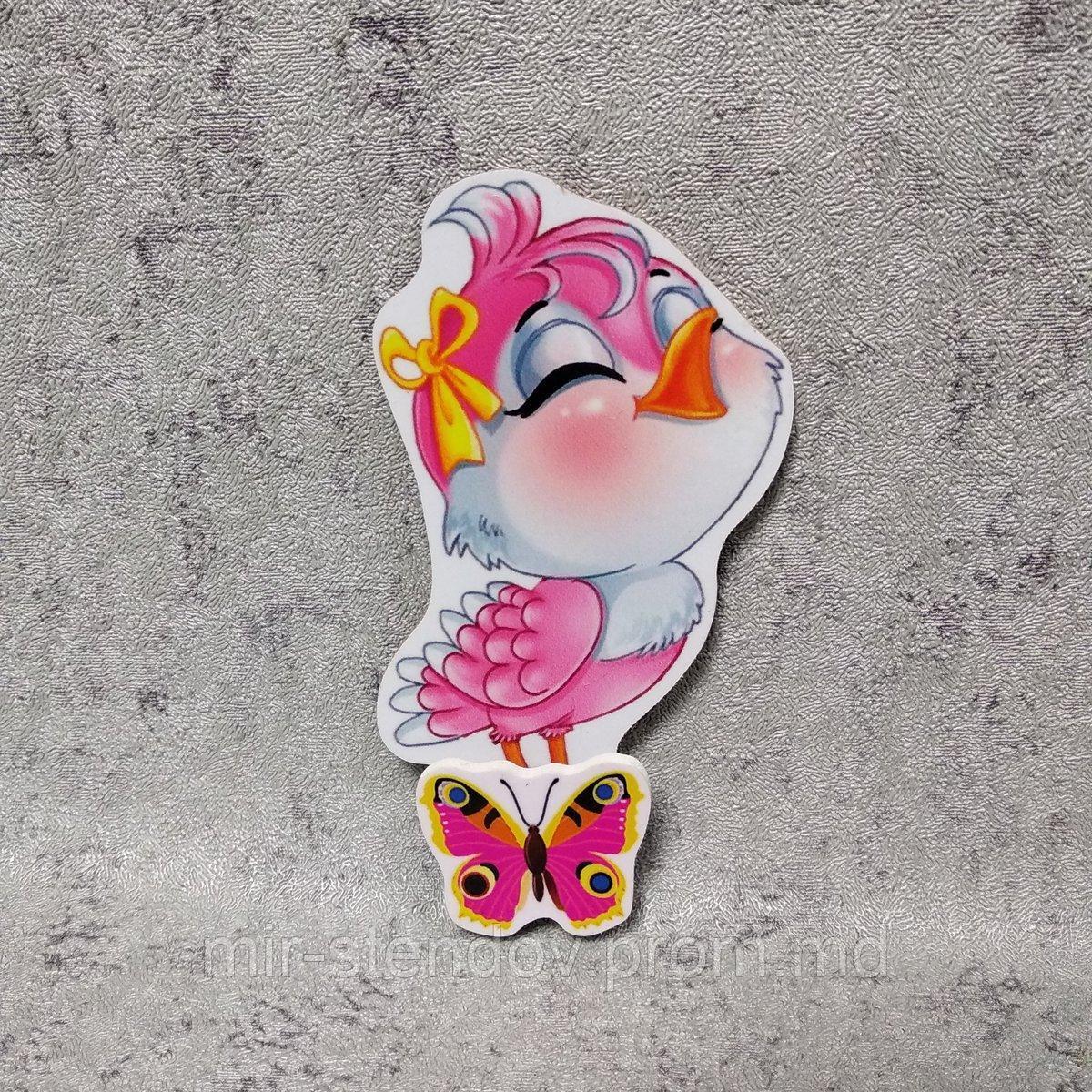 Магнитный стенд для крепления рисунка Птичка, фото 1