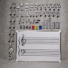 Доска с нотным станом и магнитными нотами (Большой набор)