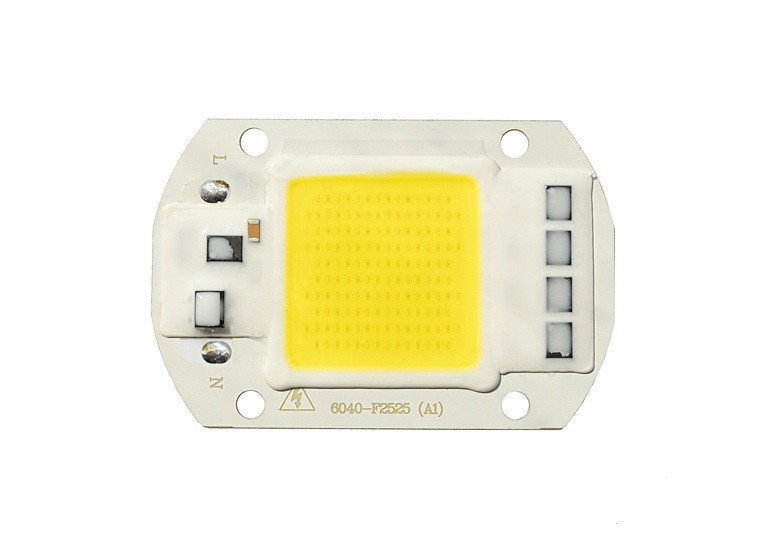 Светодиодная LED матрица 50Ватт IC 220V | встроенный драйвер | толщина платы 0.9мм Белый - фото 1 - id-p10420532