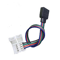 Соединительный коннектор 4pin мама + зажим для светодиодной ленты RGB SMD 5050 RGB (2 jack)