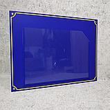 Табличка синяя с карманом А4, фото 2